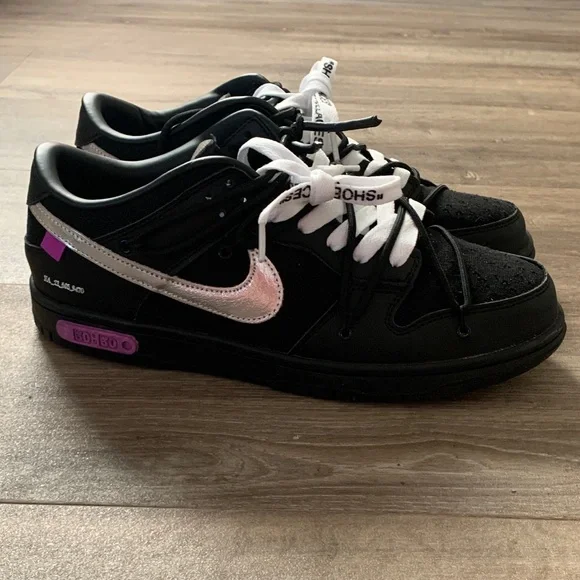 Nike Black and Purple Sneakers